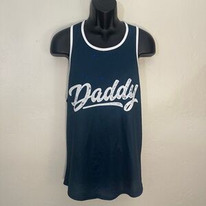 Daddy Tank Top Medium Gently worn 100% polyester Made by NIT